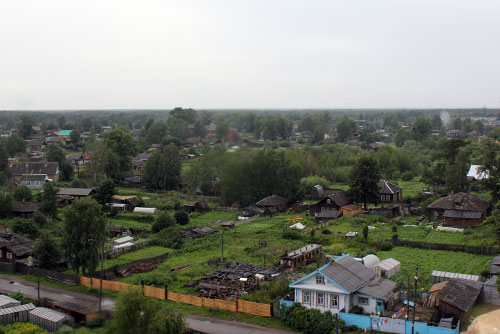 Вид на город Сольвычегодск. фото 2010г.